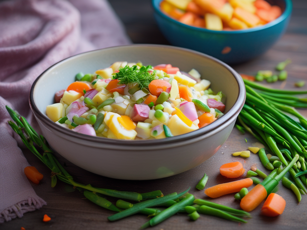 Colorful Russian Salad Recipe: Perfect for BBQs and Family&nbsp;Meals